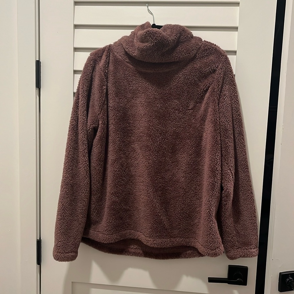 Zella Sherpa cowl neck pullover sweatshirt